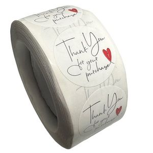 M2 Stickers 1" Thank You For Your Purchase 500ct Labels